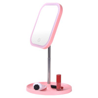 极度空间 LED台灯化妆镜子 智能美妆镜 生日送女友老婆闺蜜朋友