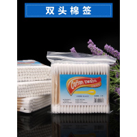 化妆棉棒木棉签 半永久专用色料纹绣专用棉签 双头棉签1包100支