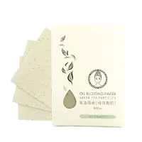 三本 SEMBEM 绿茶颗粒吸油纸 80片 男女士绿茶吸油 便携独立包装 面部控油