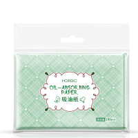 韩婵清透洁净吸油纸清爽舒适吸油吸汗面部面纸化妆工具 100枚