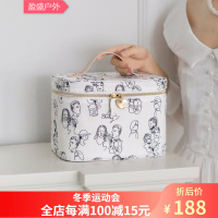 暖暖节 化妆包大容量化妆包大容量手提化妆箱ins网红女便携旅行小号化妆品收纳盒