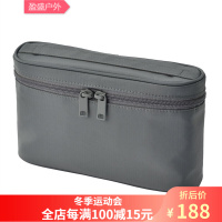 暖暖节 化妆包大容量锦纶 手提化妆包 薄型 灰色