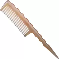 大号尖尾梳羊角梳牛角梳子天然正品儿童梳子加厚女孩挑盘发分发线