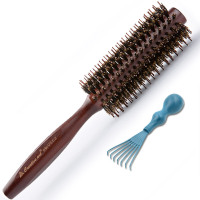 Creative art梳子女男木质卷发梳卷发器内扣圆滚梳猪鬃毛直发顺发美发梳造型梳2