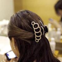 Tsful 发夹女新款发饰圆环镶钻造型公主头饰发夹抓夹韩版满钻大爪夹