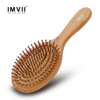 音米IMVII楠竹气囊梳保健经络养生防脱发气垫按摩梳梳子卷发美发梳男女防静电礼盒定制女送爸妈 楠竹中圆气垫梳