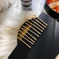 十只装复古金交叉一字夹韩国百搭发卡女刘海夹发夹DIY造型夹 金色十个装