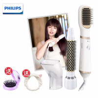 飞利浦(PHILIPS)卷直发器两用 直卷发造型 卷发棒 电吹风造型梳 卷吹梳三合一 HP8663 HP8663