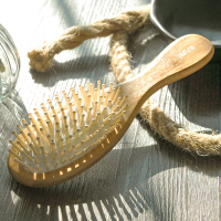 音米IMVII楠竹气囊梳保健经络养生防脱发气垫按摩梳梳子卷发美发梳男女防静电礼盒定制女送爸妈 小板气垫梳