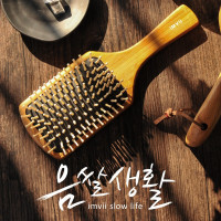 IMVII楠竹荷木气囊梳保健经络养生防脱发木梳气垫按摩梳梳子卷发美发梳男女防静电礼盒定制女送爸妈