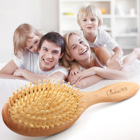 博凯头皮按摩梳子头部顺发美发梳气囊卷发梳气垫化妆木梳离子梳