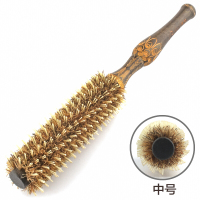 博凯滚梳子卷发梳子内扣家用吹直发梨花猪鬃毛梳美发梳圆筒卷梳