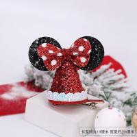 圣诞节饰品日韩森女系发夹圣诞麋鹿角头饰可爱小清新卡通对夹新年刘海夹发卡 G0244 萌系米奇发夹 #39