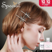 SPECIAL欧美发饰发夹顶夹侧夹边夹一字夹花朵防滑衬肤冰雪恋人