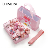 奇美拉(CHIMERA) 发饰头饰韩版儿童边夹发圈女童宝宝发夹礼盒18件套装