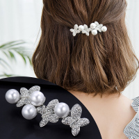 奇美拉(CHIMERA)发饰头饰仿珍珠夹子横夹顶夹边夹网红发夹女成人韩版一字夹刘海