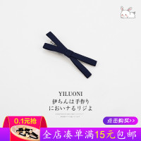 布艺发夹韩版女蝴蝶结刘海夹发卡小清新时尚发饰边夹顶夹鸭头