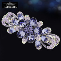 法蝶莎时尚发卡发夹顶夹水钻大号夹簧夹韩版发饰气质优雅女饰品2019年新款生日