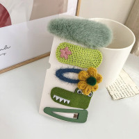 清晨的星星 秋冬韩国ins可爱bb夹毛绒网红发夹边夹少女刘海发卡头发夹子头饰