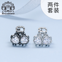 皇家莎莎（Royalsasa）头饰发抓爱心发饰2件套装发卡小号抓夹刘海夹发夹首饰配饰品