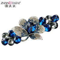 发夹韩国水钻头饰成人优雅发卡顶夹大号弹簧夹卡子夹子七夕节