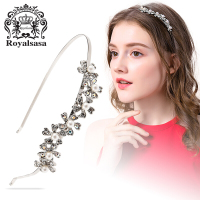 皇家莎莎(Royalsasa)头饰发饰品发箍压发头箍发卡子合金仿水晶发夹