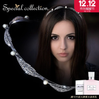 SPECIALCOLLECTION欧美不易滑落复古发饰头花女发箍发卡头饰细头箍发卡发夹飘落一光年