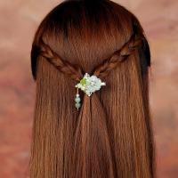 烟雨江南发夹复古风发夹半扎发头饰民族风小饰品顶夹丸子头刘海边夹学生发卡子 图片款