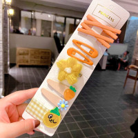 韩版可爱糖果色滴釉发夹女网红一字夹边夹顶夹彩色可爱少女心发卡