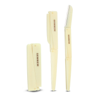 三本(SEMBEM)三折式修眉刀 2支(便携式刮毛刀 男女通用)