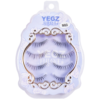 月儿公主假睫毛自然学生日系网红纱荣子抖音同款N03 (拍下两盒 送睫毛胶水)