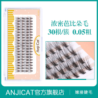 30根0.05粗朵毛嫁接睫毛 芭比翘浓密型眼睫毛 网红款种植假睫毛