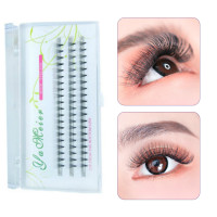 嫁接睫毛朵毛自己睁眼种植假睫毛单簇山茶花素颜卷翘浓密贴假睫毛
