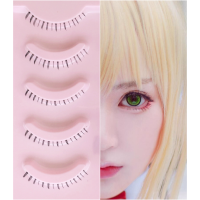 cos小恶魔下睫毛仿真自然素颜裸妆短款下假睫毛少年萌妹舞台表演