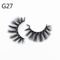 G27立体自然 黑梗眼睫毛 浓密纤长手工制作假睫毛