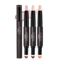 novo3D双头气垫卧蚕眼影笔 高光闪粉珠光哑光眼影棒 学生平价懒人眼影膏 防晕染持久显色防水不飞粉