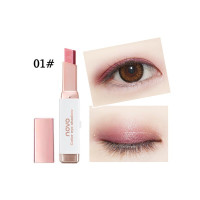 novo双色卧蚕眼影棒防水不晕染珠光大地色桃花妆裸妆渐变色懒人眼影初学者