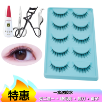 谷崎 [买二发三]假睫毛短款小交叉假眼睫毛自然逼真裸妆浓密硬梗五对装 1212交叉短款