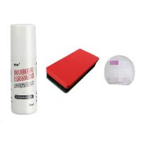 乒乓球拍保养套装 乒乓球拍胶皮增粘泡沫清洗剂清洁液海绵擦护膜延长寿命 98ml液体型 套餐+海绵擦+护膜2片