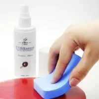 乒乓球拍增粘喷剂乒乓球拍清洗剂乒乓球胶皮清洗剂 喷剂清洗增粘剂 乒乓清洁 l喷雾型100ml[送海绵擦+护膜/对
