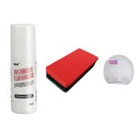 乒乓球拍保养套装 乒乓球拍胶皮增粘泡沫清洗剂清洁液海绵擦护膜延长寿命 98ml液体型 套餐+海绵擦+护膜2片