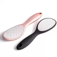 不锈钢双面脚板锉圆形橡塑搓老皮修脚器磨脚石脚板刷去角质搓脚板