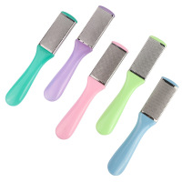 去角质磨脚石足部磨砂工具 不锈钢双面脚板锉磨脚器