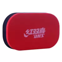 红双喜DHS乒乓球拍胶皮海绵擦反胶清洁海绵 红色/1块