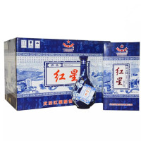 北京红星二锅头酒 青花瓷52度 蓝花瓷 清香型 500ml *6瓶整箱装