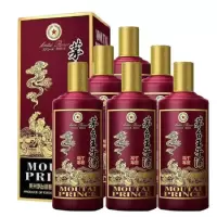贵州茅台 茅台王子酒鸡年生肖纪念酒 53度500ml*6 酱香型白酒 整箱装