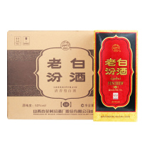 山西汾酒 53度十年老白汾酒 475ml*6瓶整箱装 清香型白酒