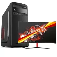 世纪之星 英特尔酷睿i3/8G高频内存/256G高速固态 SSD 台式电脑 台式机 电脑主机 组装电脑 DIY组装机 家用办公主机台式组装机电脑商务娱乐学生网课电脑+27英寸全套