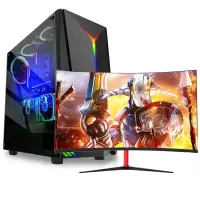 世纪之星 i7级六核E5 2620/GTX1050Ti 4G独显/16G内存/256G固态+500G机械盘 家用游戏电脑 DIY组装机 台式机 组装电脑台式电脑 电脑主机+27英寸