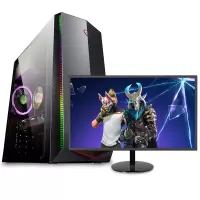 世纪之星 酷睿i7 2600四核/AMD游戏独显/8G内存/256G固态+500G机械硬盘 家用办公商用 游戏电脑 台式机 台式电脑 DIY组装机 组装电脑 电脑主机+19英寸全套